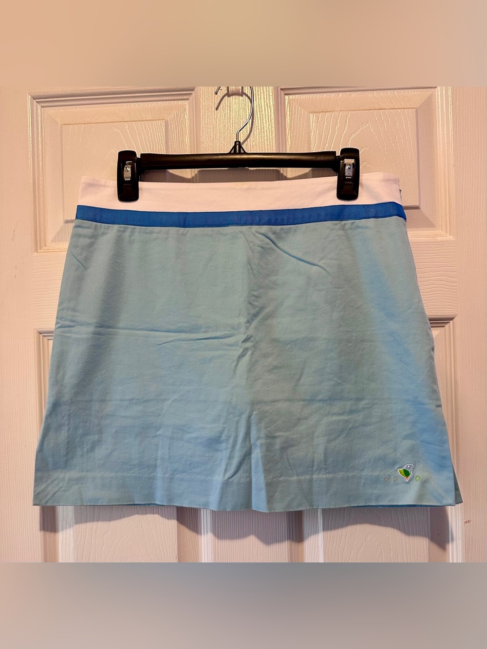 Lilly Pulitzer Light Blue Golf & Tennis Athletic Skort with Contrast Waistband
